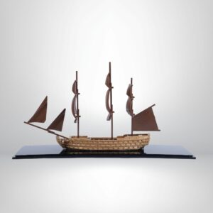 Wooden Sailing Ship Model (Three-Mast)